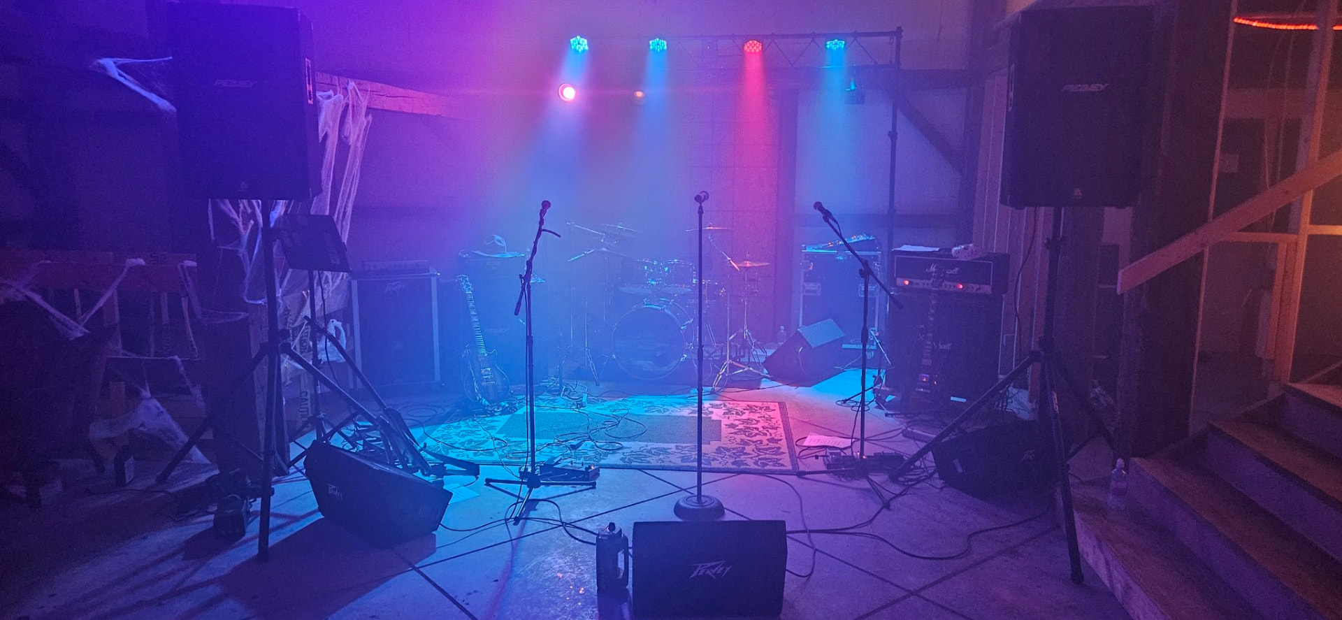 Empty stage ready for the show